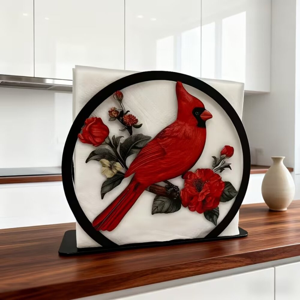 Cardinal Napkin Holder - New
